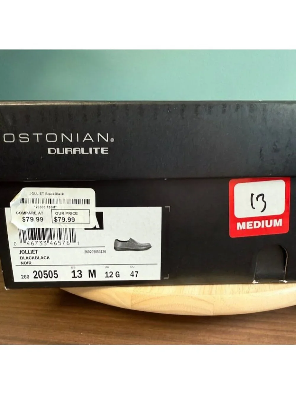 Bostonian Jolliet Mens Black Leather Loafers Size 13 M Duralite